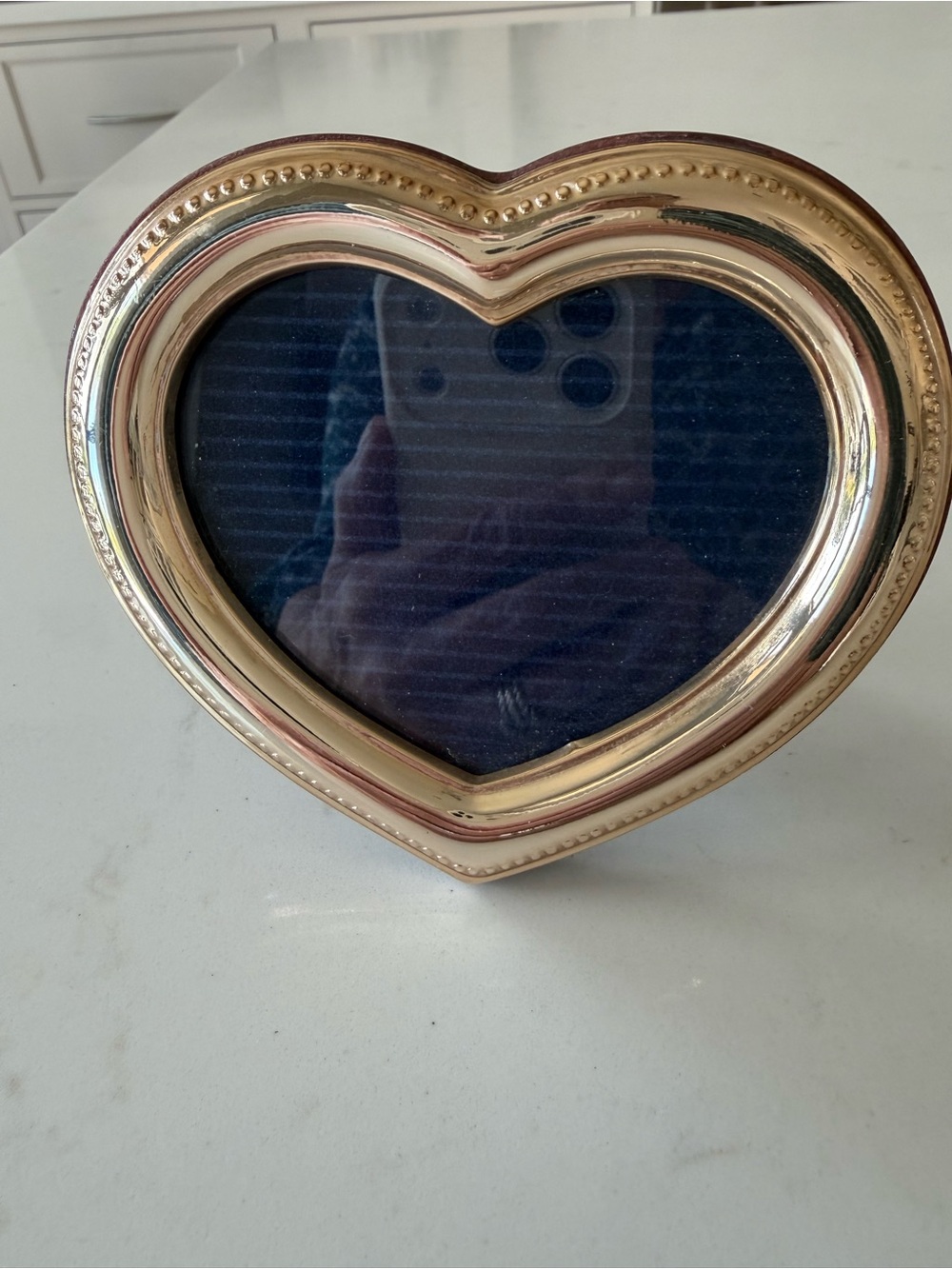 Heart-Shaped Gold Photo Frame - Picture 3 of 5